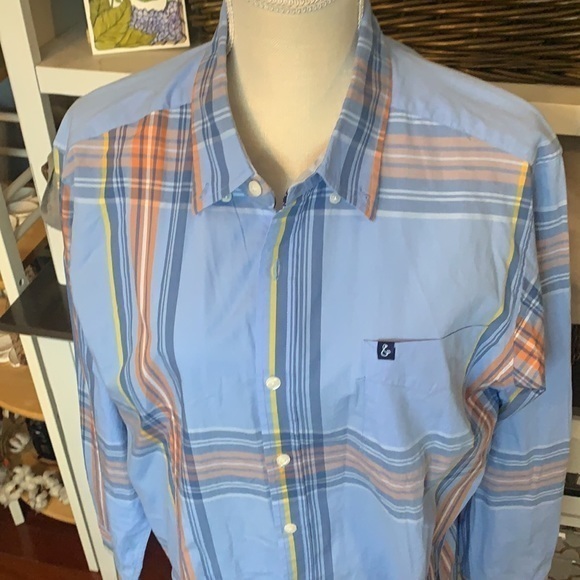Tackle & Tide Plaid Long‎ Sleeve Button Down Large - Picture 3 of 10